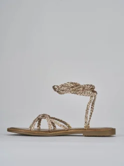 Discount Sandali tacco 1cm pelle Donna Sandali Tacco Basso