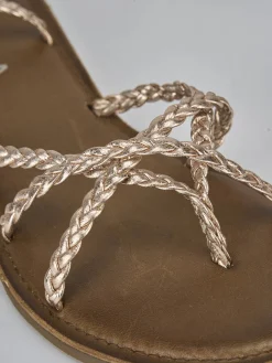 Discount Sandali tacco 1cm pelle Donna Sandali Tacco Basso