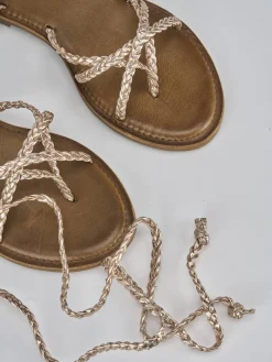 Discount Sandali tacco 1cm pelle Donna Sandali Tacco Basso