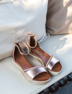 Sale Sandali tacco 2cm pelle Donna Sandali Tacco Basso