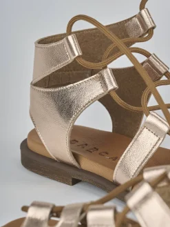 Sale Sandali tacco 1cm pelle Donna Sandali Tacco Basso