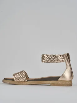 Sandali tacco 1cm pelle Donna Sandali Tacco Basso