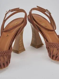 Hot Sandali tacco 8cm pelle Donna Sandali Tacco Alto