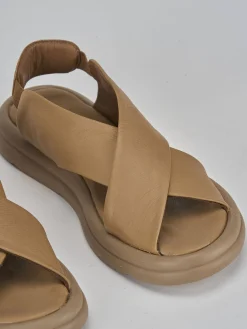 Clearance Sandali tacco 2cm pelle Donna Sandali Tacco Basso