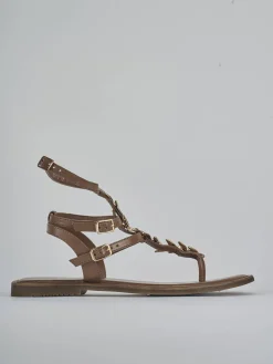 Sale Sandali tacco 1cm pelle Donna Sandali Tacco Basso