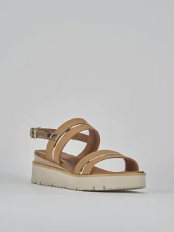 Hot Sandali tacco 3cm pelle Donna Sandali Tacco Basso