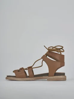 Online Sandali tacco 1cm pelle Donna Sandali Tacco Basso