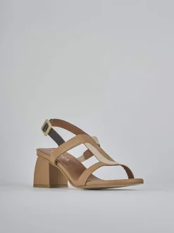 Clearance Sandali tacco 5cm pelle Donna Sandali Tacco Alto