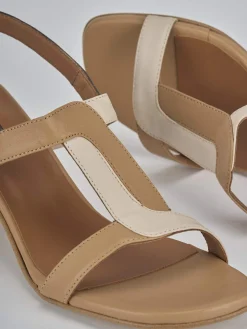 Clearance Sandali tacco 5cm pelle Donna Sandali Tacco Alto