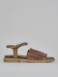 Discount Sandali tacco 1cm pelle Donna Sandali Tacco Basso