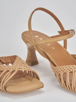 Sandali tacco 5cm pelle Donna Sandali Tacco Alto