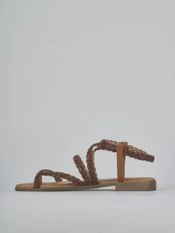 Online Sandali tacco 1cm pelle Donna Sandali Tacco Basso