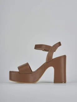 Sandali tacco 9cm pelle Donna Sandali Tacco Alto