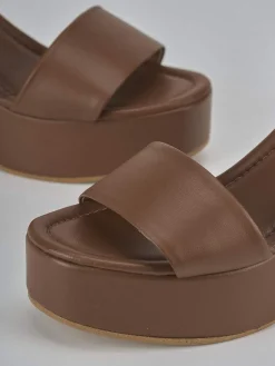 Sandali tacco 9cm pelle Donna Sandali Tacco Alto