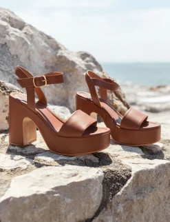 Sandali tacco 9cm pelle Donna Sandali Tacco Alto