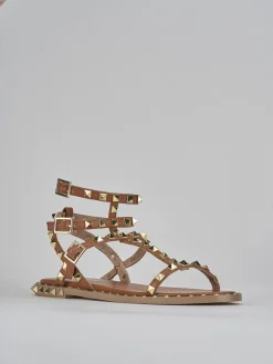 Discount Sandali tacco 1cm pelle Donna Sandali Tacco Basso