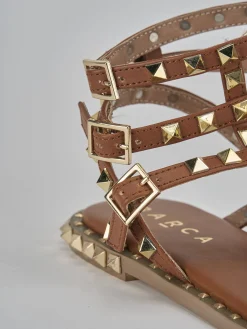 Discount Sandali tacco 1cm pelle Donna Sandali Tacco Basso