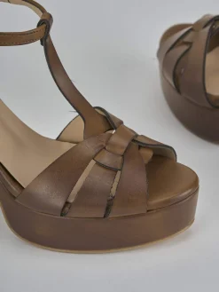 Hot Sandali tacco 9cm pelle Donna Sandali Tacco Alto