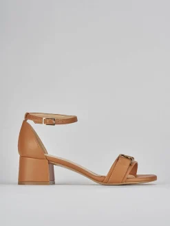 Sandali tacco 5cm pelle Donna Sandali Tacco Alto