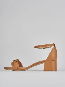 Sandali tacco 5cm pelle Donna Sandali Tacco Alto