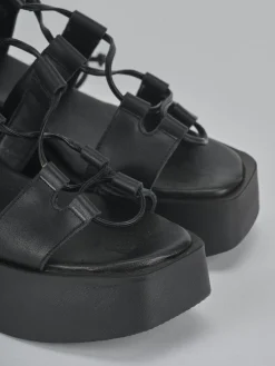 Clearance Sandali tacco 4cm pelle Donna Sandali Tacco Basso