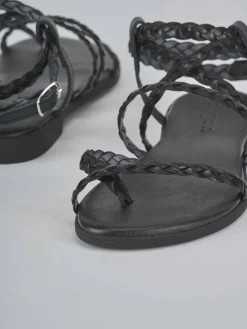 Clearance Sandali tacco 1cm pelle Donna Sandali Tacco Basso