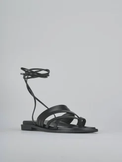 Discount Sandali tacco 1cm pelle Donna Sandali Tacco Basso