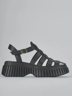 Outlet Sandali tacco 3cm pelle Donna Sandali Tacco Basso