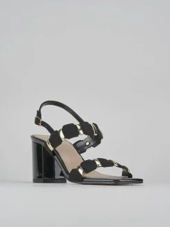 New Sandali tacco 8cm pelle Donna Sandali Tacco Alto