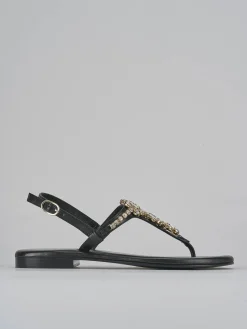 Clearance Sandali tacco 1cm pelle Donna Sandali Tacco Basso