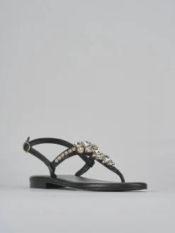 Clearance Sandali tacco 1cm pelle Donna Sandali Tacco Basso