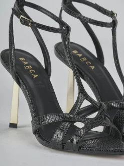 Clearance Sandali tacco 9cm pelle Donna Sandali Tacco Alto