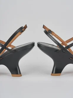 Hot Sandali tacco 8cm pelle Donna Sandali Tacco Alto