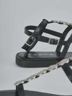 Discount Sandali tacco 1cm pelle Donna Sandali Tacco Basso