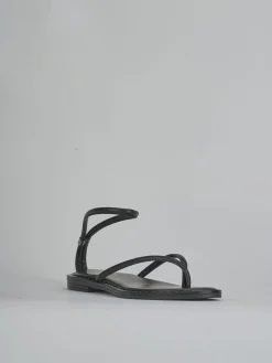 Sandali tacco 1cm pelle Donna Sandali Tacco Basso