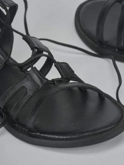 Sale Sandali tacco 1cm pelle Donna Sandali Tacco Basso