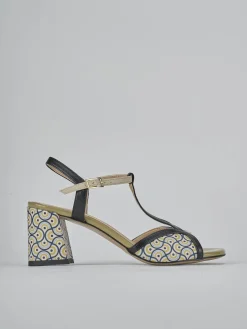 Outlet Sandali tacco 7cm pelle Donna Sandali Tacco Alto