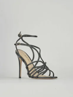 Outlet Sandali tacco 10cm pelle Donna Sandali Tacco Alto