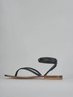 Discount Sandali tacco 1cm pelle Donna Sandali Tacco Basso