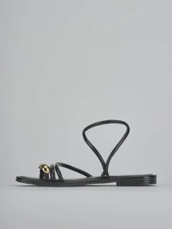 Outlet Sandali tacco 1cm pelle Donna Sandali Tacco Basso