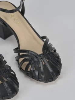 Outlet Sandali tacco 5cm pelle Donna Sandali Tacco Alto