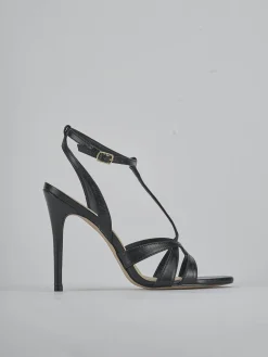 Outlet Sandali tacco 10cm pelle Donna Sandali Tacco Alto