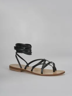 Best Sandali tacco 1cm pelle Donna Sandali Tacco Basso