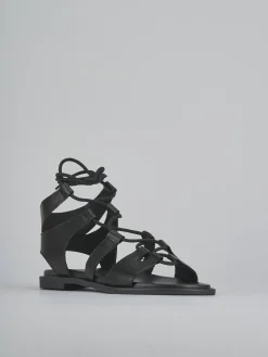 Sale Sandali tacco 1cm pelle Donna Sandali Tacco Basso