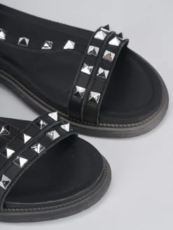 Sale Sandali tacco 1cm pelle Donna Sandali Tacco Basso