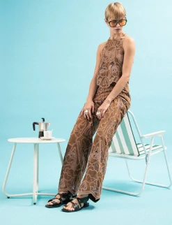 Online Sandali tacco 1cm pelle Donna Sandali Tacco Basso