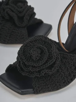 New Sandali tacco 9cm pelle Donna Sandali Tacco Alto