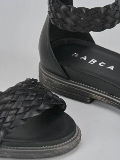 Hot Sandali tacco 1cm pelle Donna Sandali Tacco Basso