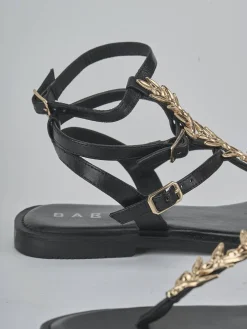 Sale Sandali tacco 1cm pelle Donna Sandali Tacco Basso