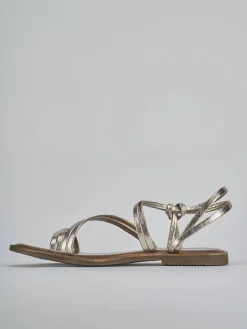 Hot Sandali tacco 1cm pelle Donna Sandali Tacco Basso